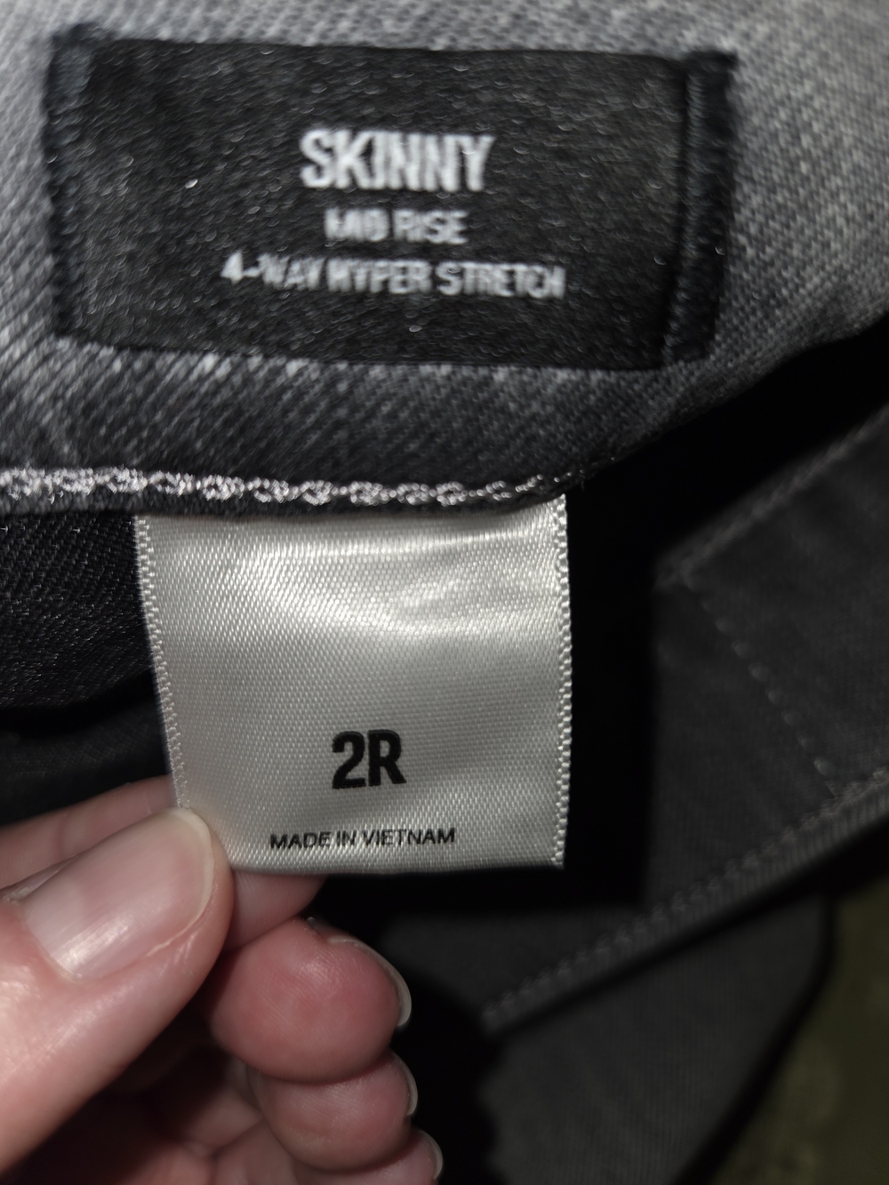 Express Gray Button-Fly Jeans - Picture 4 of 5
